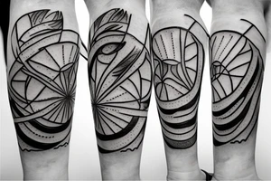 Broken sand glass tattoo idea