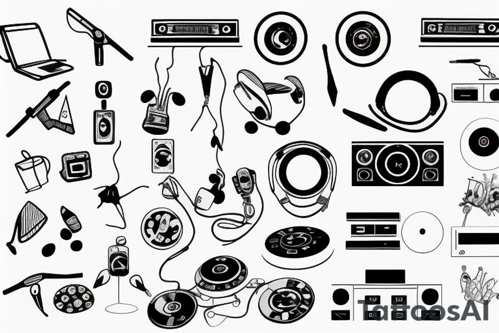 Pioneer dj controller tattoo idea