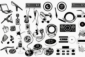 Pioneer dj controller tattoo idea