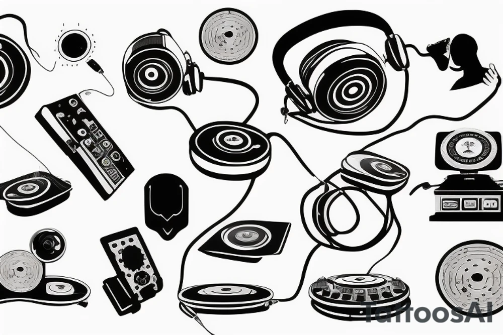 Pioneer dj controller tattoo idea