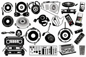 Pioneer dj controller tattoo idea
