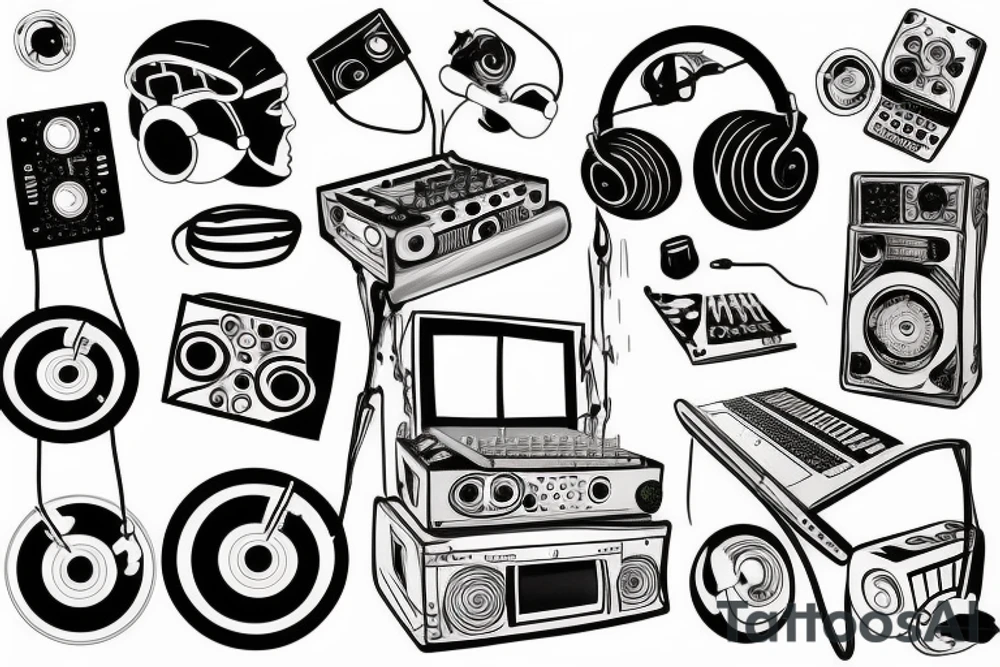 Pioneer dj controller tattoo idea