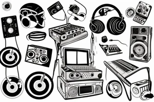 Pioneer dj controller tattoo idea