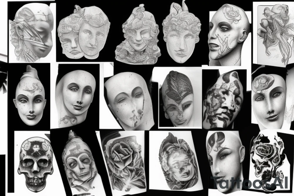 Statue di marmo tattoo idea