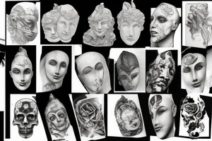 Statue di marmo tattoo idea