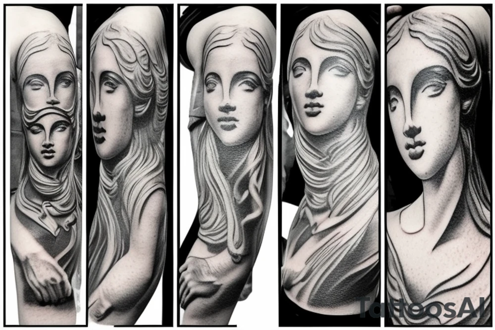 Statue di marmo tattoo idea