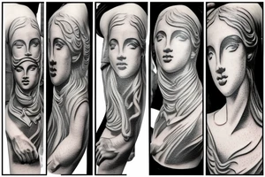 Statue di marmo tattoo idea