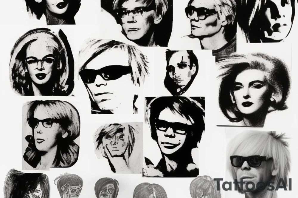 Andy Warhol sketches tattoo idea