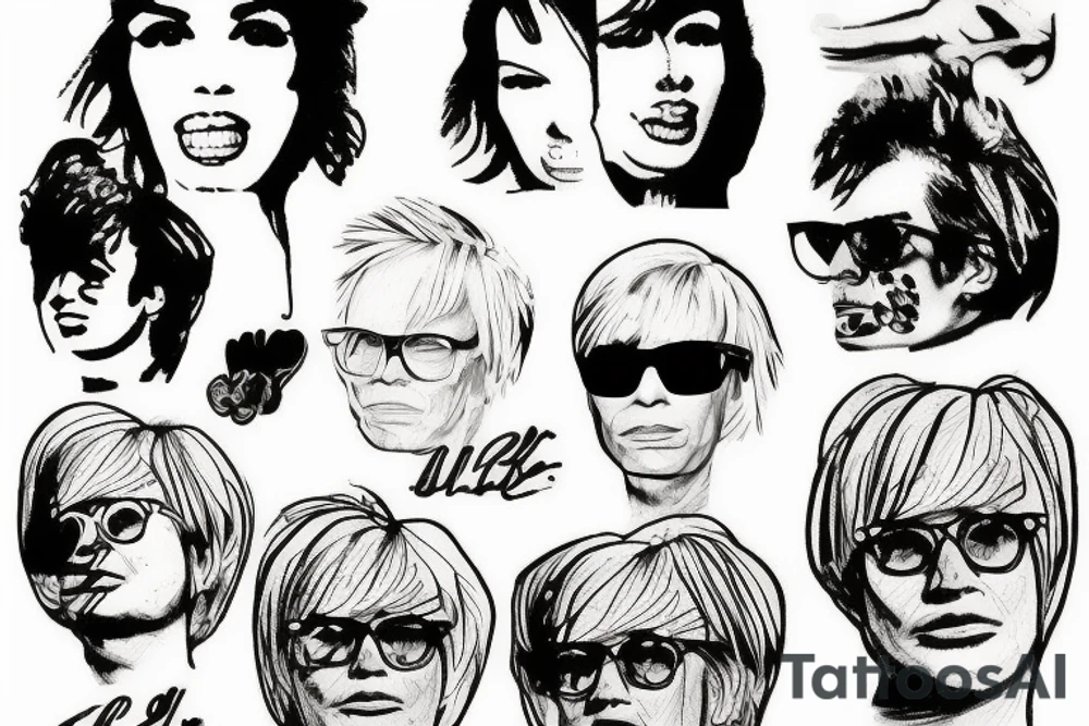 Andy Warhol’s sketches tattoo idea