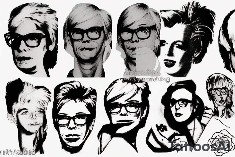 Andy Warhol’s sketches tattoo idea