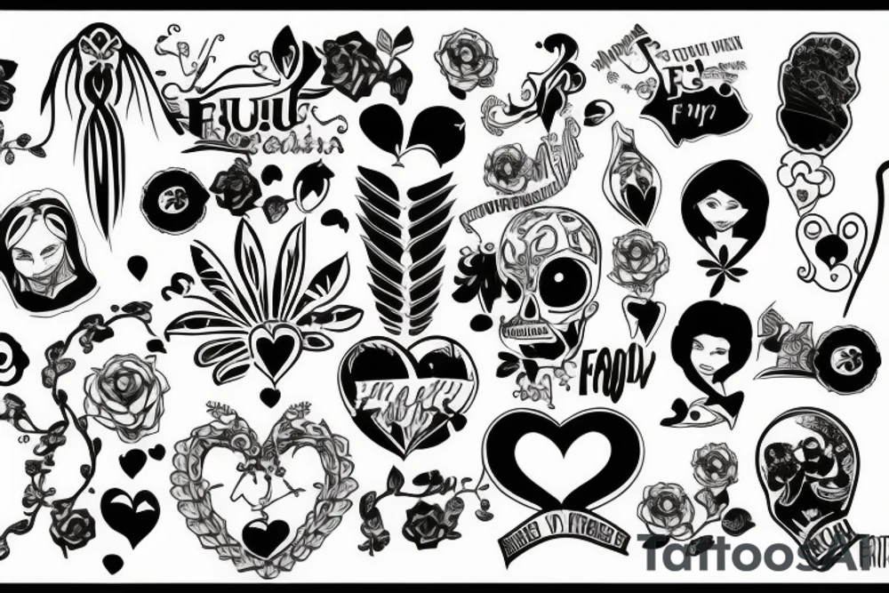 Says family first tattoo idea