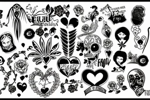 Says family first tattoo idea