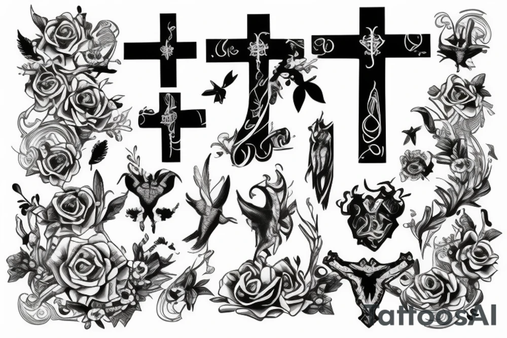 cross tattoo idea
