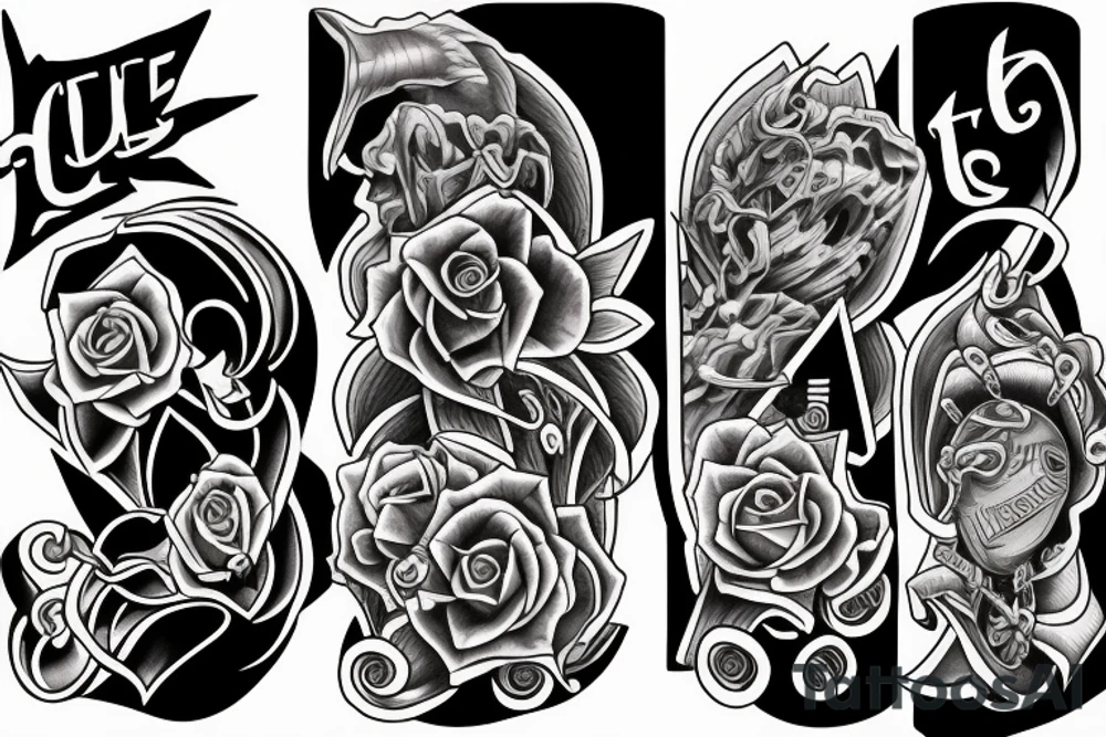 soul divine , heartless , caring , fixated , obsession , depression , everlasting devotion tattoo idea