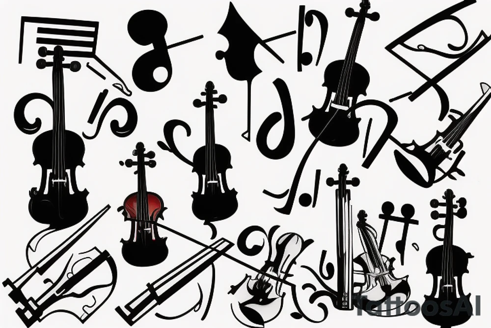 Violin tattoo idea