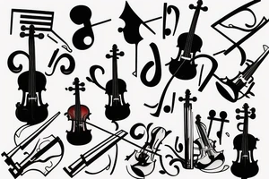 Violin tattoo idea