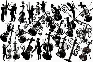 Violin tattoo idea