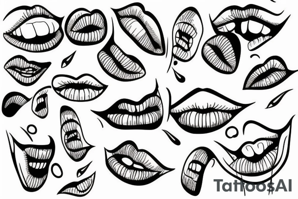Lips tattoo idea