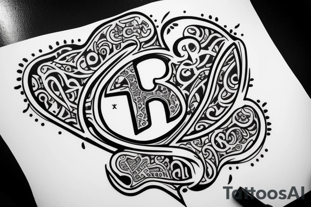 Create a single shape tattoo with the letters: J,H,C,A,M tattoo idea Create a single shape tattoo with the letters: J,H,C,A,M tattoo idea