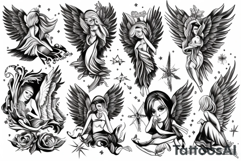 angel tattoo idea