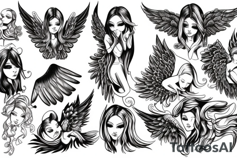 angel tattoo idea