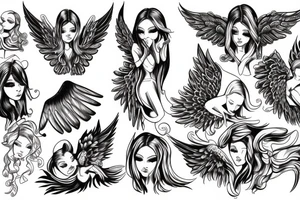 angel tattoo idea