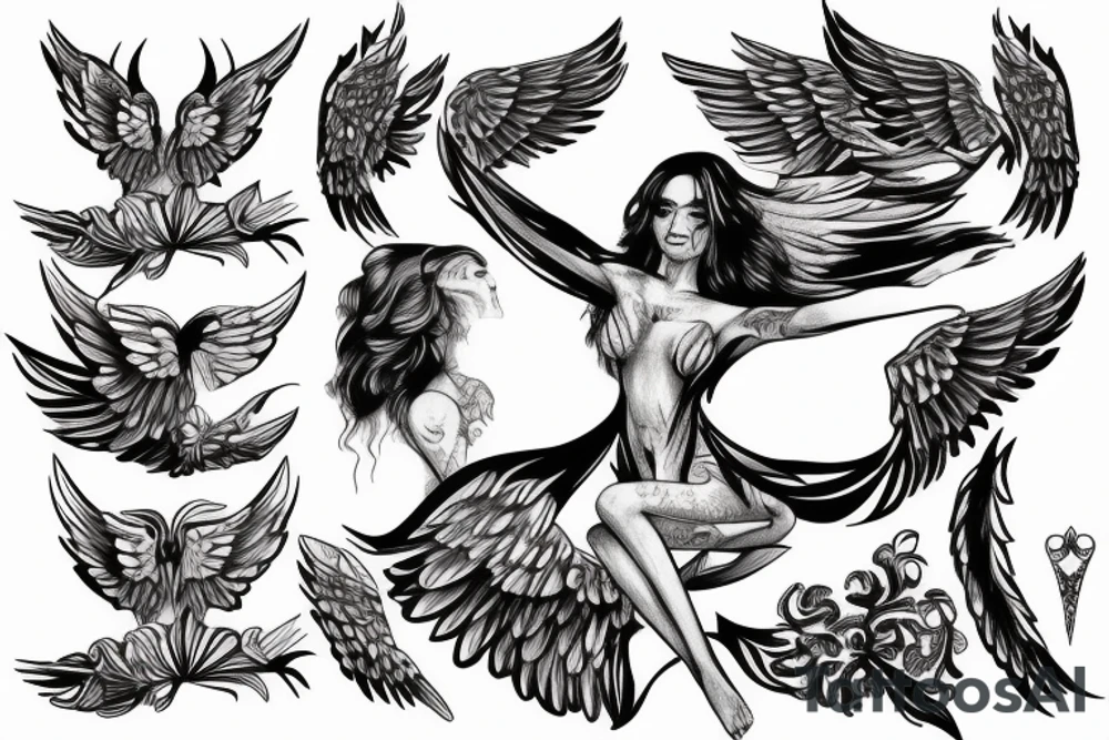 angel tattoo idea