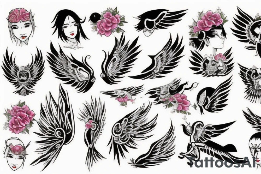 angel tattoo idea