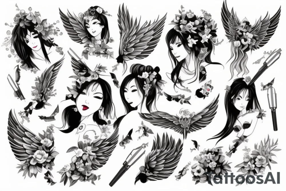 angel tattoo idea