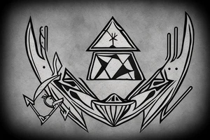 Triforce as part of the arrowhead of an arrow tattoo idea