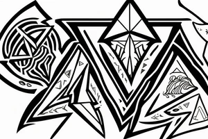 Triforce arrowhead tattoo idea