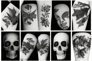 Nature with dark theme tattoo idea