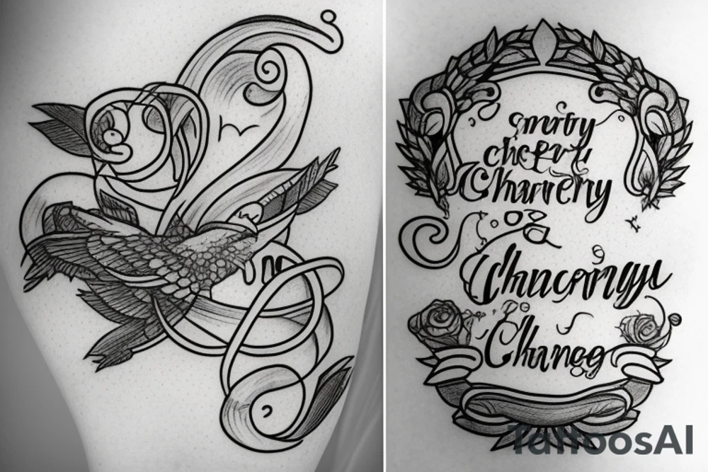 the serenity prayer with some shading tattoo idea