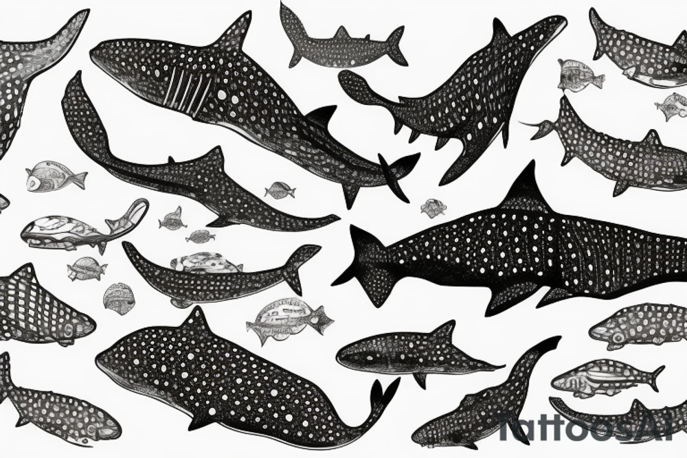 Whale shark tattoo idea