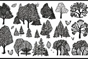 you kept looking but you can't find the woods, while you're hiding in the trees tattoo idea