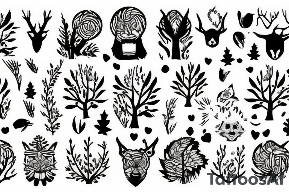 you kept looking but you can't find the woods, while you're hiding in the trees tattoo idea
