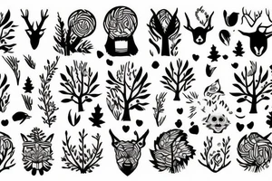 you kept looking but you can't find the woods, while you're hiding in the trees tattoo idea