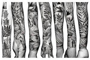you kept looking but you can't find the woods, while you're hiding in the trees tattoo idea