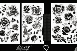 Liquid extends beyond the rectangle tattoo idea