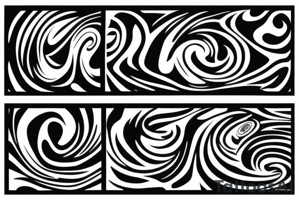 Liquid extends beyond the rectangle tattoo idea