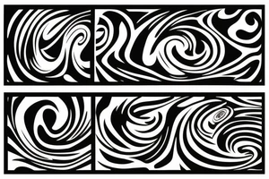 Liquid extends beyond the rectangle tattoo idea