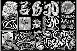 Cornflower, sunset, old-school lettering tattoo idea