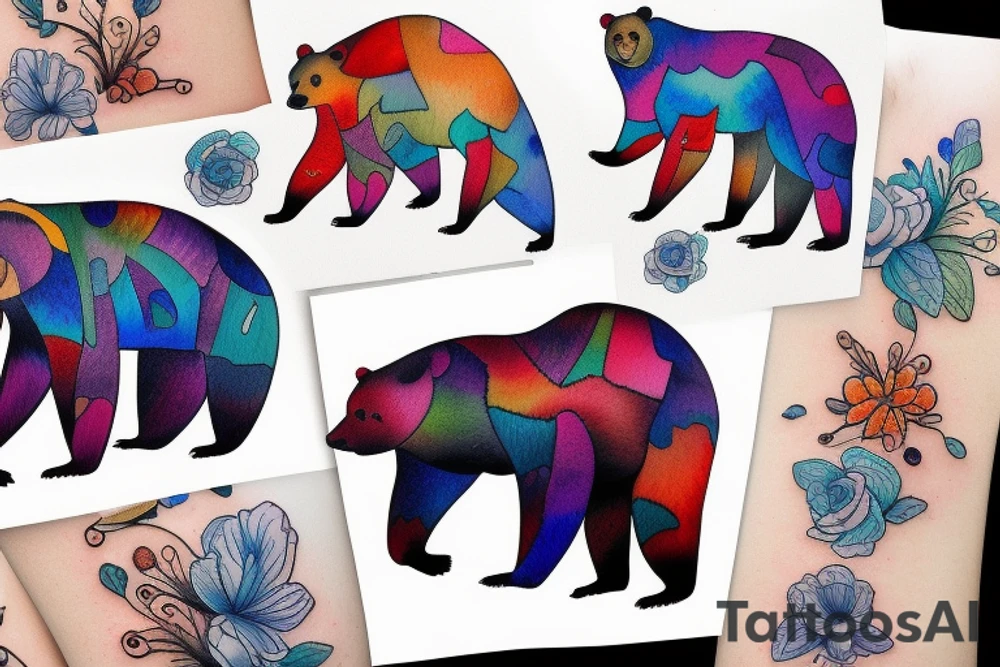 bear tattoo tattoo idea