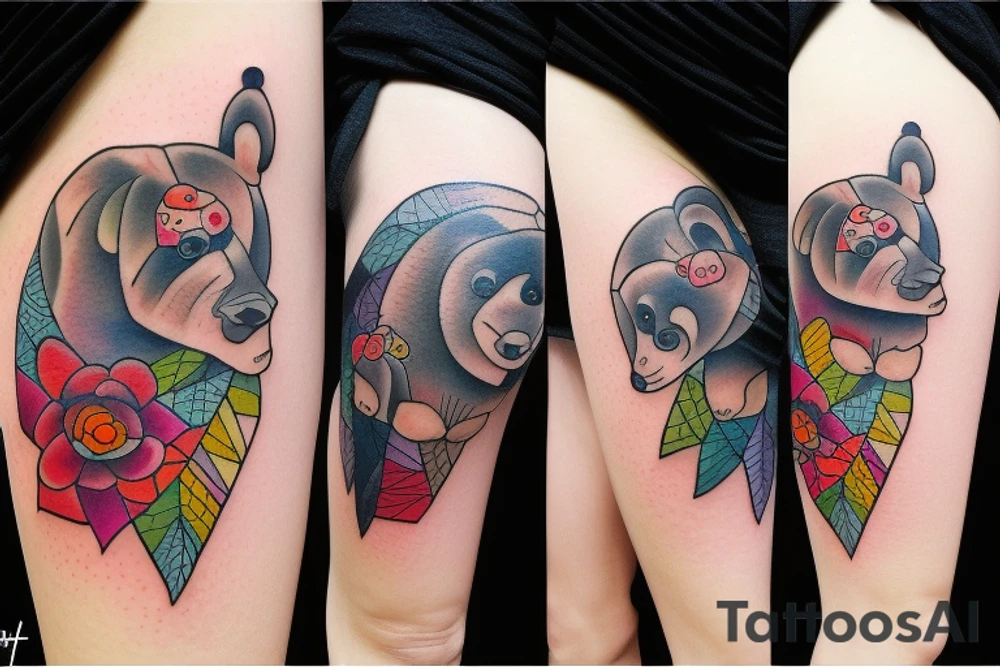 bear tattoo tattoo idea