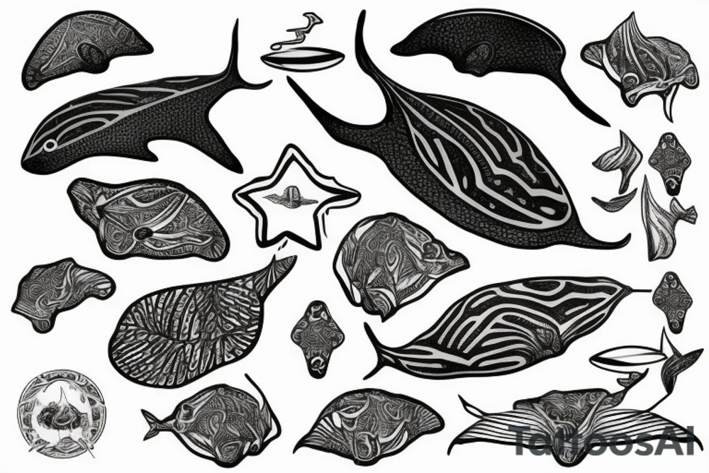 polynesian stingray tattoo tattoo idea