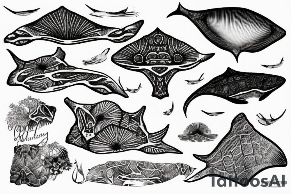 polynesian stingray tattoo tattoo idea