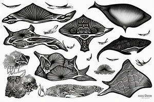 polynesian stingray tattoo tattoo idea