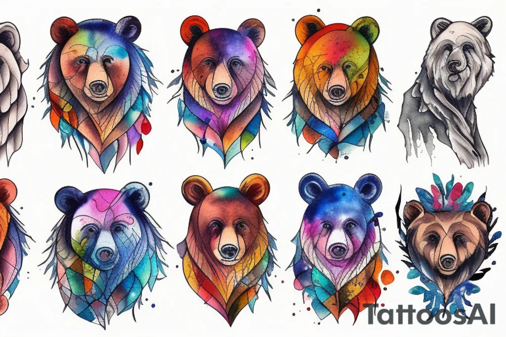 bear tattoo tattoo idea
