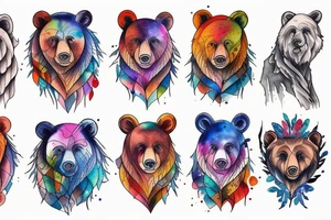 bear tattoo tattoo idea