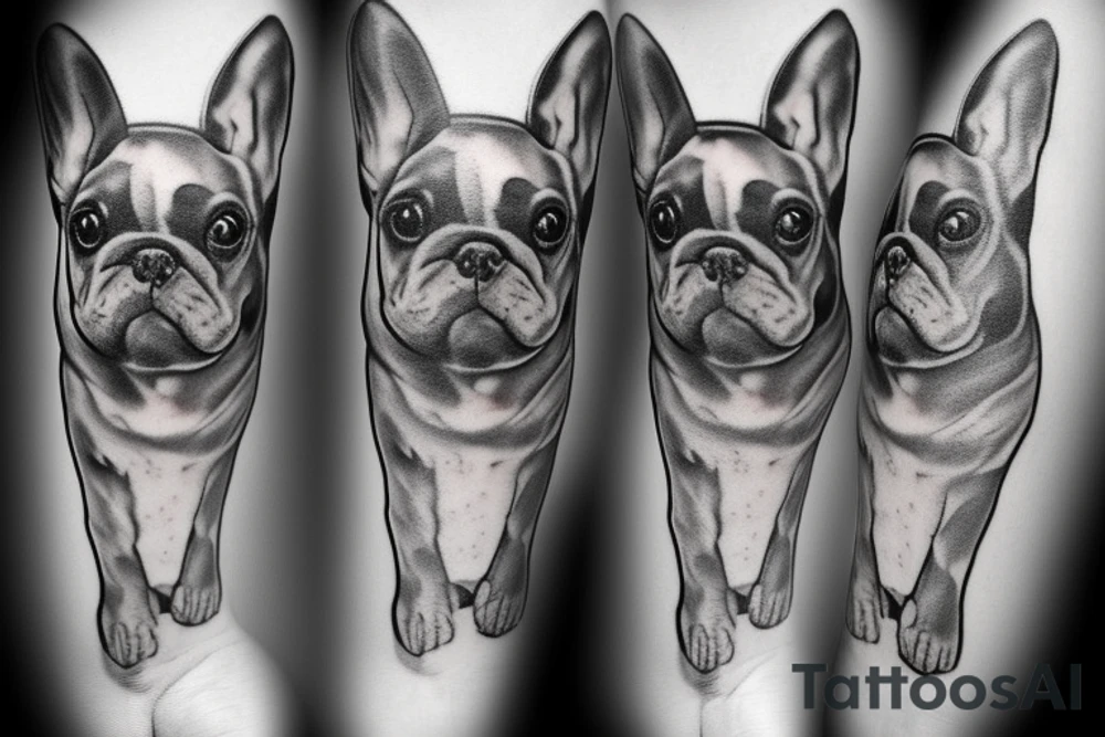 French bulldog tattoo idea